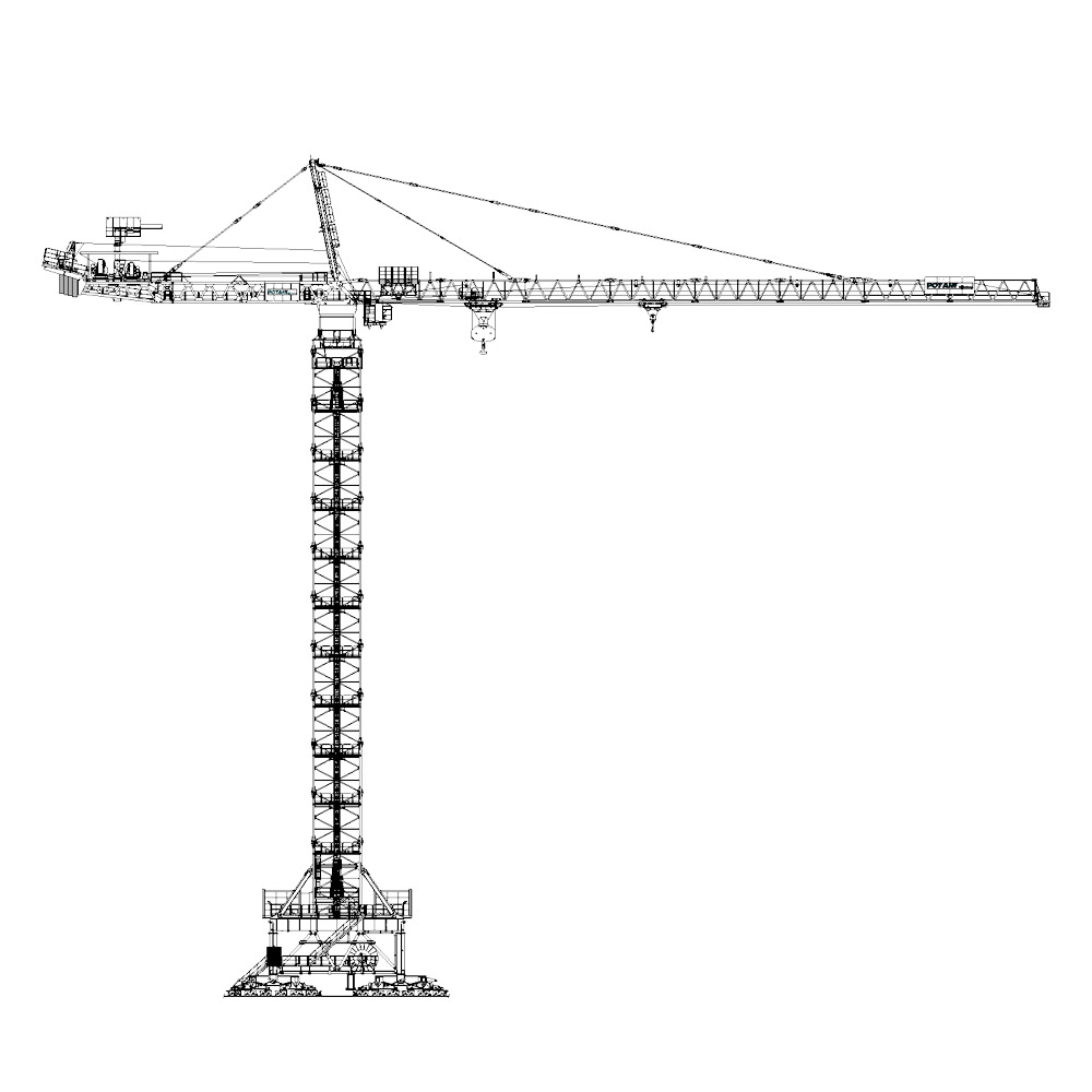 Potain Tower Crane MD2200 64 ton capactiy 80m jib